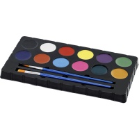 Palette de maquillage pour le visage avec pinceaux