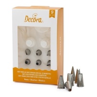 Kit de buses, d'adaptateurs et de petits clous - Decora - 9 pcs.