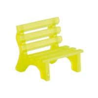 Cake topper pour banc jaune - Dekora - 50 unités