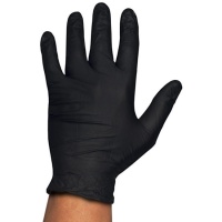 Gants en nitrile noirs taille M - Rubberex - 100 unités