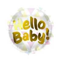 Ballon rond Hello Baby de 45 cm