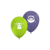 Ballons en latex de Baby Yoda - Procos - 8 unités