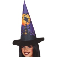 Chapeau de sorcière de nuit d'Halloween