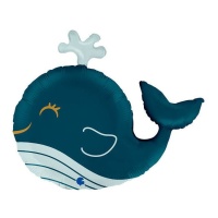 Ballon en forme de baleine de 68 x 56 cm