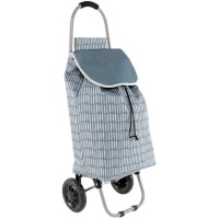 Chariot de courses 38 L pliable bleu