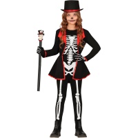 Costume de squelette en costume pour fille