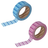 Washi tape à zigzag de 10 m - 1 unité