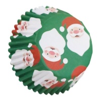 Capsules pour cupcakes du Père Noël avec intérieur en aluminium - PME - 30 unités