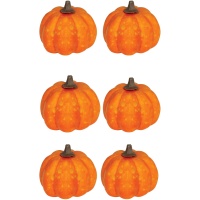 Mini citrouilles laquées de 3,5 cm - 6 pièces