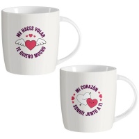 Tasse de 350 ml Amour assortie - 1 unité