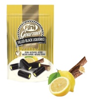 Réglisse noire fourrée au citron gourmet - Fini - 180 gr