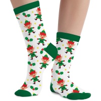 Chaussettes de lutin de Noël pour enfants - 1 paire