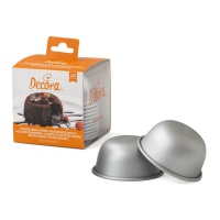 Moule hémisphère en aluminium de 7 cm - Decora - 10 unités