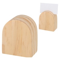 Marque-place en bois personnalisable de 5,8 x 4,9 cm - 6 unités