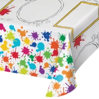 Nappe en Peinture Colorée de 1,37 x 2,34 m