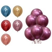 Ballons en latex de 45 cm métallisés reflex - Sempertex - 6 unités