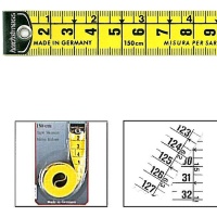 Ruban à mesurer de couture de 1,5 m x 1,9 cm jaune - Hoechstmass