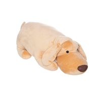 Peluche de chien allongé de 60 x 28 cm