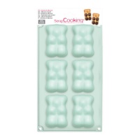 Moule d'oursons de 30,2 x 17,6 cm - Scrapcooking - 6 cavités