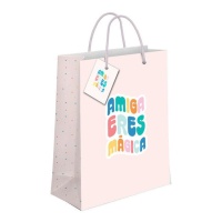 Sac cadeau de 32 x 26 x 10 cm de Amie vous êtes magique - 1 unité