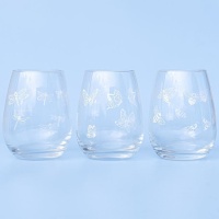 Verre de 420 ml avec libellules, papillons ou abeilles