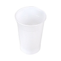 Gobelets en plastique blanc de 200 ml - 40 unités