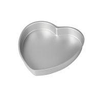 Moule en forme de coeur en aluminium de 20 x 7,5 cm - Decora