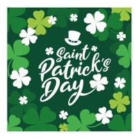 Serviettes de la Saint-Patrick de 16,5 cm - 12 unités