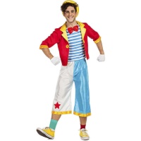 Costume de clown avec veste pour homme