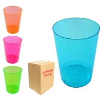 Gobelets en plastique néon de 370 ml - 192 unités