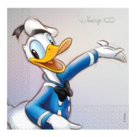 Serviettes Vintage Donald Duck de 33 x 33 cm - 20 unités