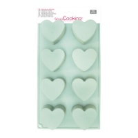 Moule en silicone en forme de coeurs - Scrapcooking - 8 cavités