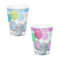 Gobelets Elephant Baby de 250 ml - 8 unités