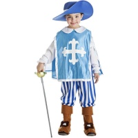 Costume de Mousquetaire Bleu pour Enfant