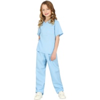 Costume d'infirmière bleue classique pour enfant