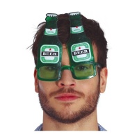 Lunettes avec bouteilles de bière