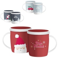 Tasse de 350 ml Bon Nadal avec filtre pour thé - 1 unité