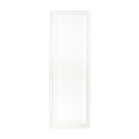 Base pour gâteau de 40 x 13 cm rectangulaire en plastique blanc