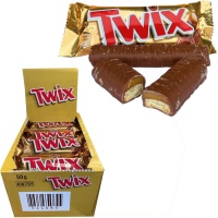 Twix au chocolat au lait et au caramel - 25 unités