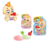 Sucette avec poudre croquante de saveurs assorties - Baby Thumb Popping & Lolli