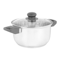 Casserole de 20 cm pour induction avec couvercle en verre - Kinvara