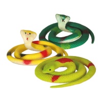 Serpents en latex assorties de 70 cm - 1 unité