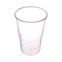 Verres de 250 ml en plastique transparent - 20 unités