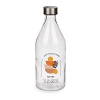 Bouteille de 1 L Sunrise avec bouchon en acier