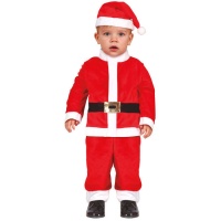 Déguisement de Père Noël avec bonnet et ceinture pour bébé