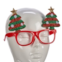 Lunettes de sapins de Noël