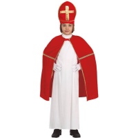 Ensemble de Saint Nicolas pour enfant avec cape et bonnet