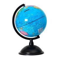 Tirelire en forme de globe terrestre de 10,6 cm