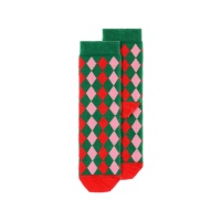 Chaussettes pour enfants à losanges de Noël - 1 paire