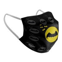 Masque hygiénique réutilisable de héros chauve-souris de 6 à 9 ans